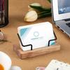 1Pcs Wooden Business Card Display Stand Wood Business Card Holder For Desk Postcard Holder Office Home Desktop Accessories