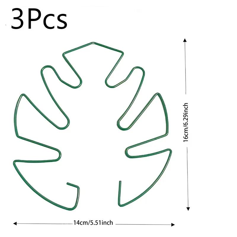 3pcs Adjustable Metal Plant Stem Support Durable Monstra Flower Climbing Stem Holder For Plants Garden Trellis
