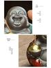 Ceramic Maitreya Buddha Tea Pet & Incense Holder Ornament