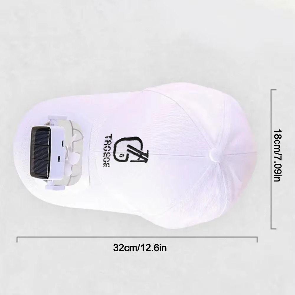 Solar Charging Fan Sunhat USB Charging Detachable Fan Cap Casual Fan Baseball Hat  Outdoor