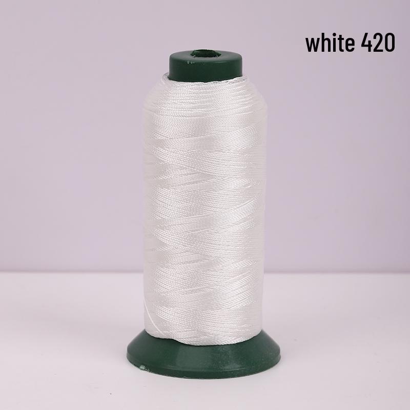 Sewing Machine Leather Thread: 210D/3 Ply High-Strength Mercersized Nylon for Handcrafts, Sofas, and Thick Fabrics