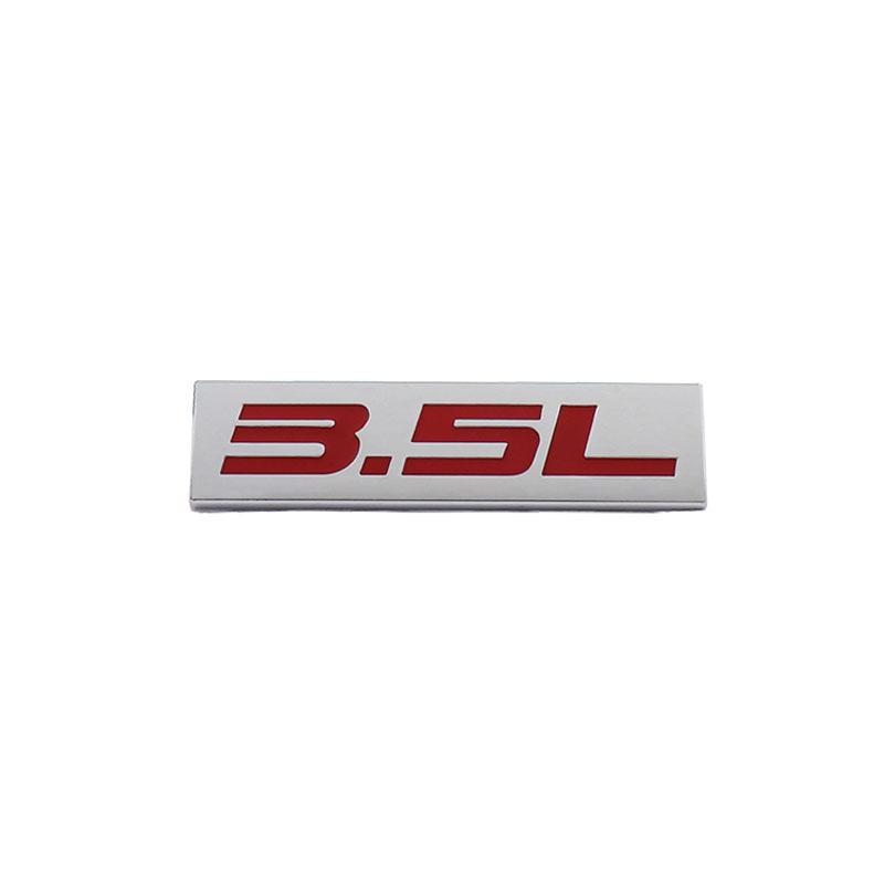 Premium 3.5L 3.5 L for Universal car Engine Hood Fender trunk Tail Rear Bonnet Nameplate Decal Emblem Badge Sticker