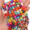 Synthetic Colour Turquoise Various Shapes of Colour Beads For Handmade Bracelet Necklace Keychain DIY Craft Jewelry Making Accessories