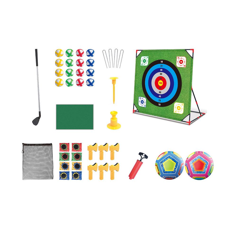 

4 в 1 Открытый метательный игровой костюм для родителей и детей футбольная спортивная стойка игровые игрушки B01-4 in 1