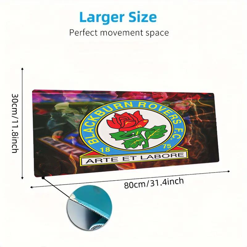 Blackburn Rovers Color Mouse Pad Large Gaming Table Cushion Non-slip Laptop Tablet Big Mousepad XXL Mat Mini PC Playmat With Lock edge