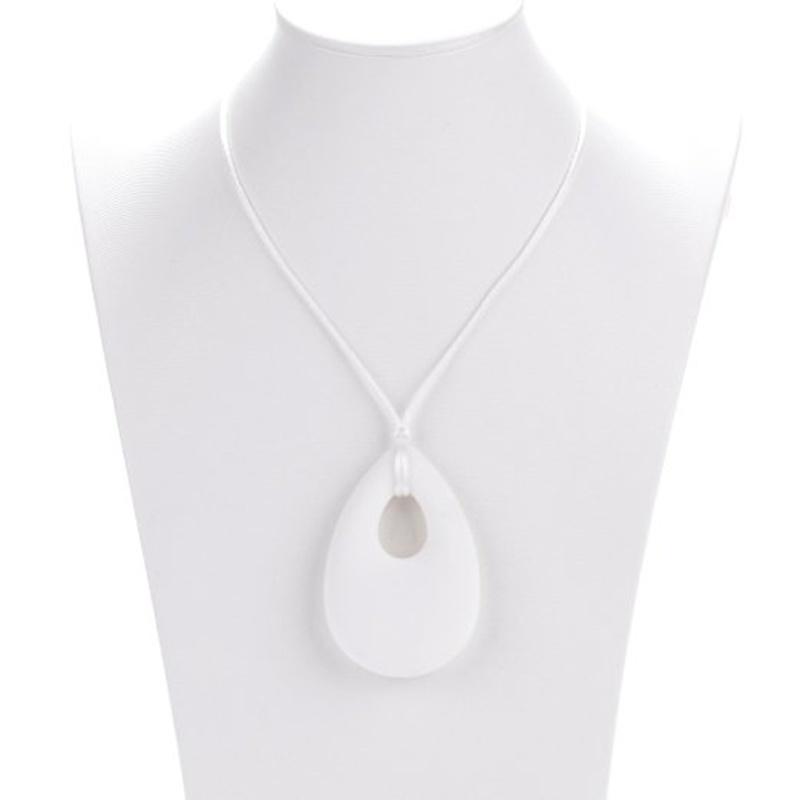 Teardrop Pendant Baby Teething Necklace Silicone Teether Autism Sensory Chewing