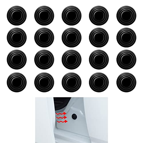 

Ренжзле Звукоизоляция Двери Амортизатор Черный Набор из 20 шт. Подушка для Авто Аксессуары для Двери Авто Защита от Ударов Крышка Винта Двери Авто Легко Наносить Абсорбирующий