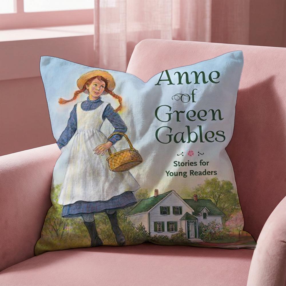 Bücher Anne auf Green Gables Kissenbezug Mehrzweck-Kissenbezug für Zuhause & Auto - Wendbar, Weich & Langlebig für den täglichen Gebrauch