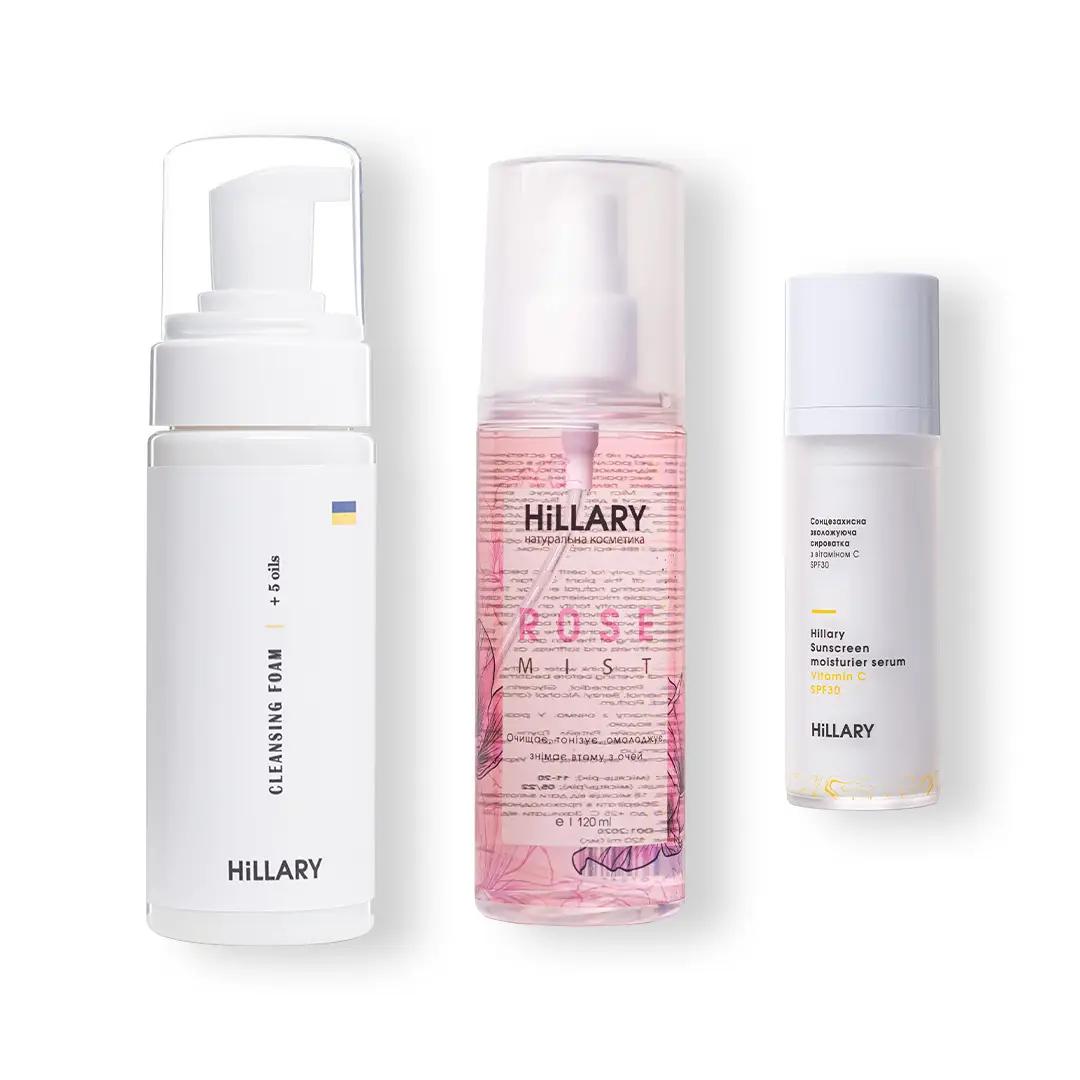 

Набір для обличчя сонцезахисний та тонізуючий Sun protection and Toning Hillary