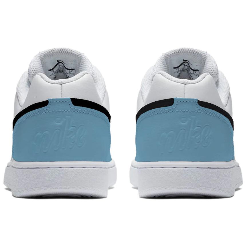 Nike EBERNON Night Starfish Starlight Leather Slip Resistant Abrasion Resistant Low top Skateboard Shoes Men's Sky Blue AQ1775-100(Team979-)