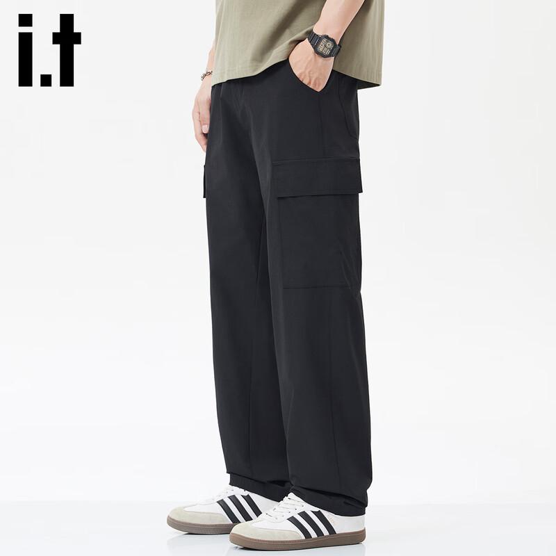 Izzue It Herren Locker Geschnittene Cargohose mit Geradem Bein