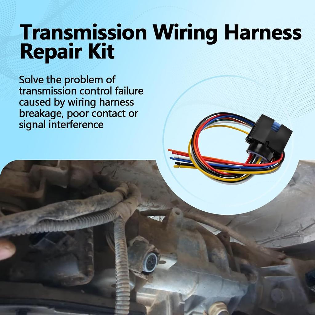 Transmission Wiring Harness Repair Kit Compatible with Dodge Jeep 4.0L 5.2L 12445BK/AFT 42RE 44RE 46RE 47RE 48RE 1994 and Up Replaces 12445BK