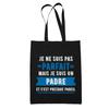Tote Bag - PLANETEE - Tote Bag « a Perfect Father » - Cotton - Black - Printed In France