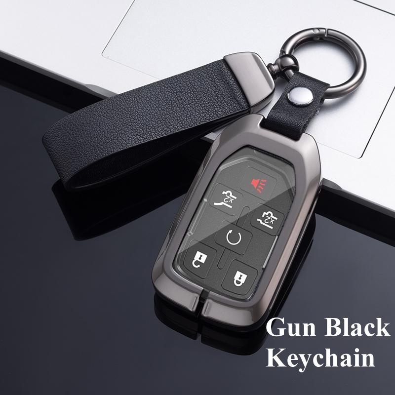 3 4 5 6 Buttons Metal Zinc Car Key Case Cover Holder For GMC Terrain 2019 For Chevrolet Suburban 2019 Key Shells Fob Accessories