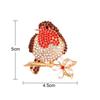 Rotkehlchen Vogel Kristall Brosche Anstecknadel Weihnachtsschmuck Geschenk Frauen Vintage Schmuck Tier Broschen Anstecknadeln Weihnachtsgeschenke