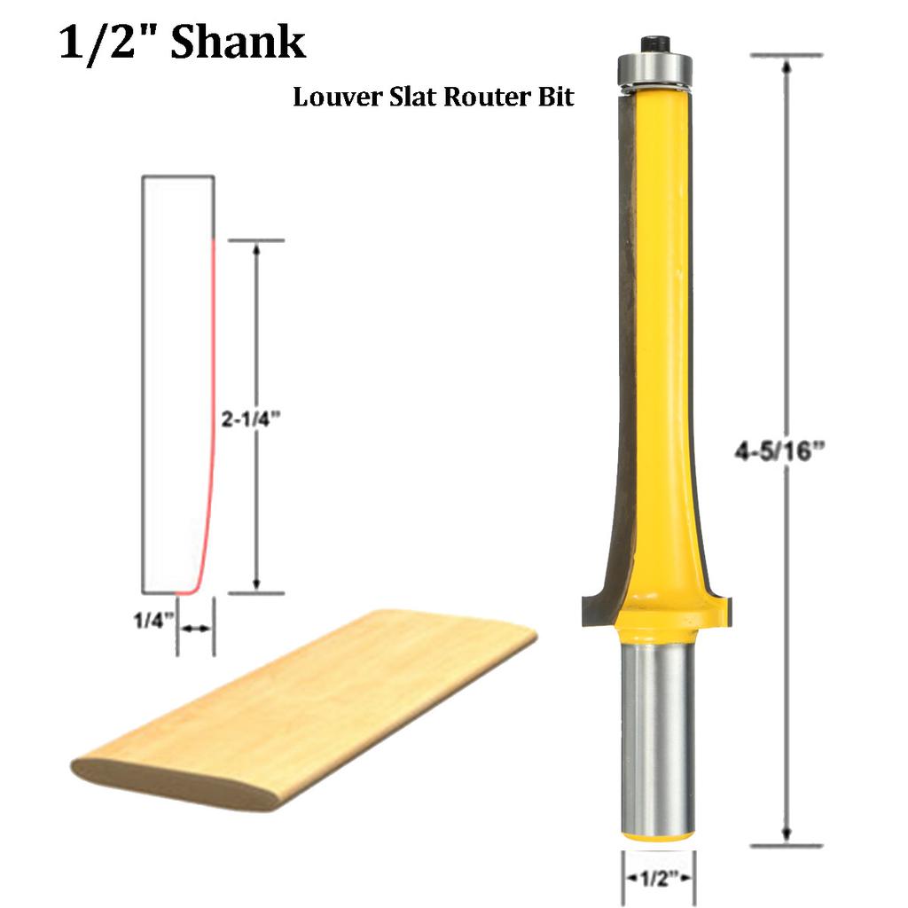 Louvre Router Bit Buy Steel Louver Slat Woodworking Cutter Milling Router Bit Medium 1/2 ...