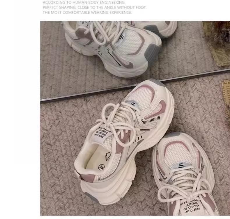 Spring/Autumn 2025 Girls' Casual Breathable Sneakers - Student & Children's Running Shoes