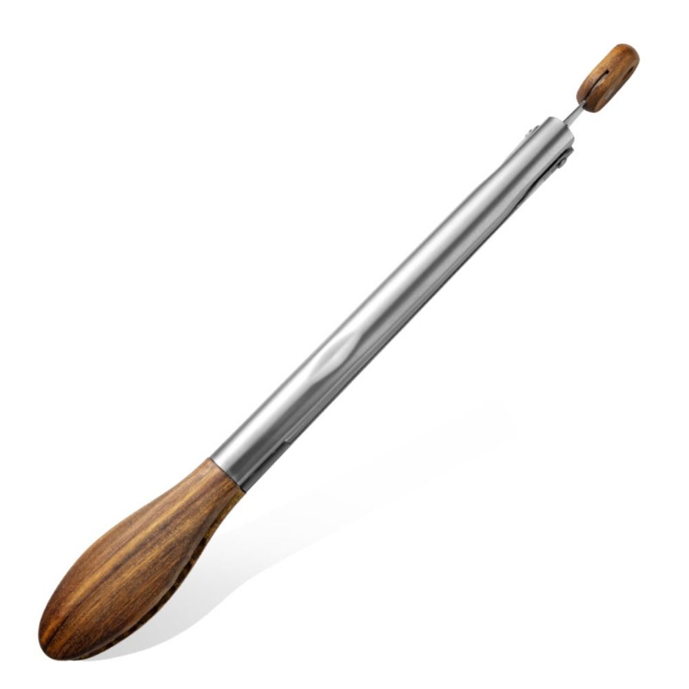 Wooden Tips Food Salad Tongs Long Handle Barbecue Tongs New Kitchen Cooking Tongs Grilling