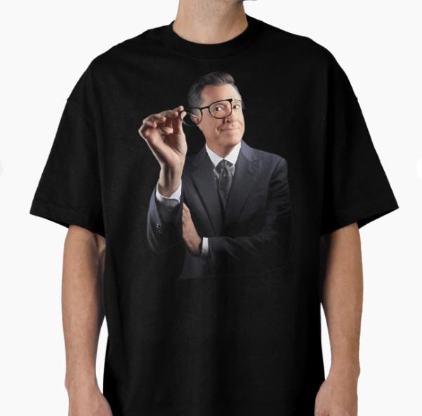Stephen Colbert Oversized Black T-Shirt S разноцветный