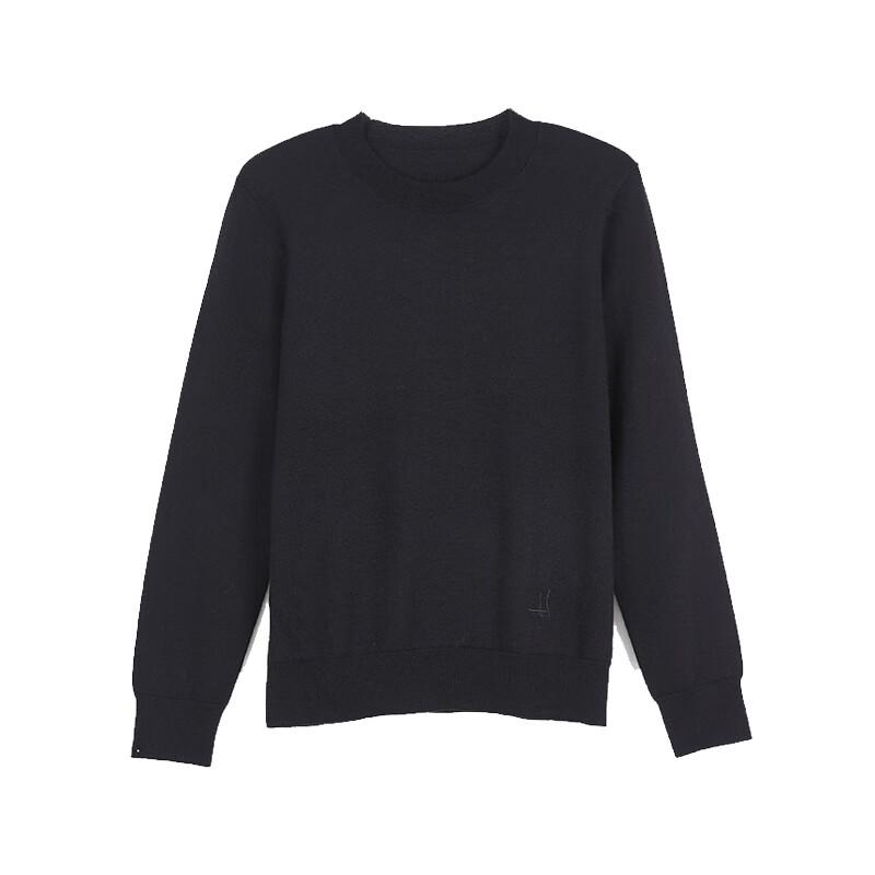 Women's Low Round Neck Long Sleeve Cashmere Sweater