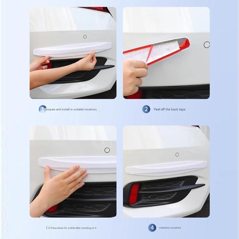 Flexible Vehicle Bumper Guard Anti Wear Edge Protector Easy To Clean Surfaces Multiple Vehicle Compatibility