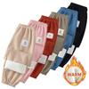 Autumn and Winter Children Thickened and Plush Basic Simple Long Pants for Boys and Girls Casual Warm Sanitary Pants