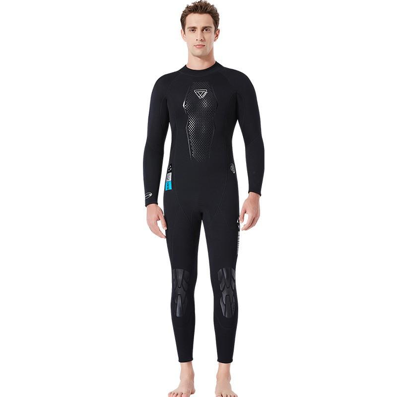 Mens 3mm Fullsuit Wetsuit Diving Surfing Snorkeling Warmth Chloroprene Neoprene SCR Material