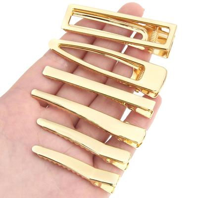 DIY Hair Clips, Iron, Gold, 45-65mm, 1-2pcs
