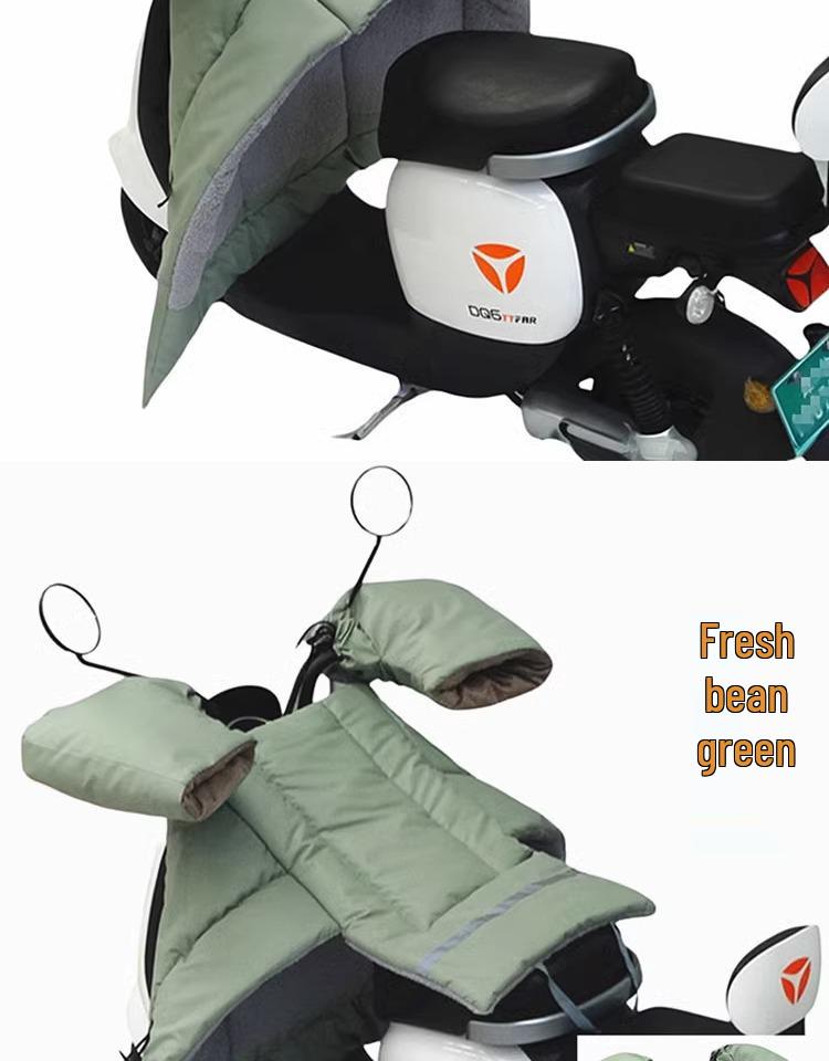 Electric Car & Motorcycle Winter Windshield Quilt - Thickened Velvet Leather