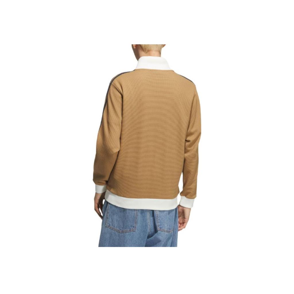 adidas Giacca da tuta Originals Confortevole a maniche lunghe Giacca Unisex Marrone deserto KB8952