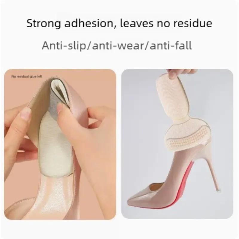 T Shape Foam Heel Pads Reduce Shoe Size Insert for Too Big High Heels Cushioning Protectors for Pain Relief and Comfort All Day