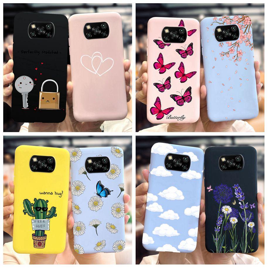 Poco X3 Pro Case Silicone Soft Phone Back Cover For Xiaomi Poco X3 NFC Popular Fundas For Xiomi Mi Poco X3 X 3 X3NFC X3Pro Coque