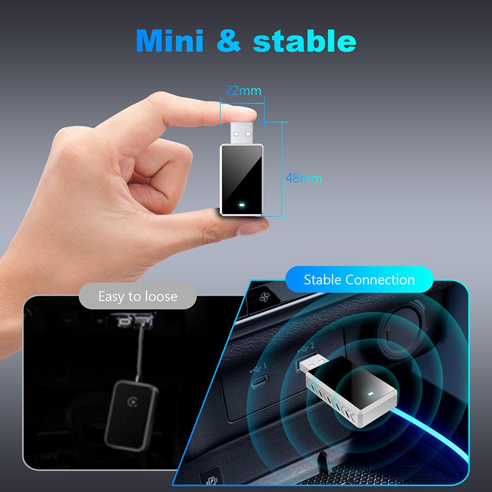 2in1 NEW Smart Mini Box Wireless Carplay Adapter Android Auto WIFI BT Auto Connect For Toyota FORD Volvo Benz MG Kia MAZDA