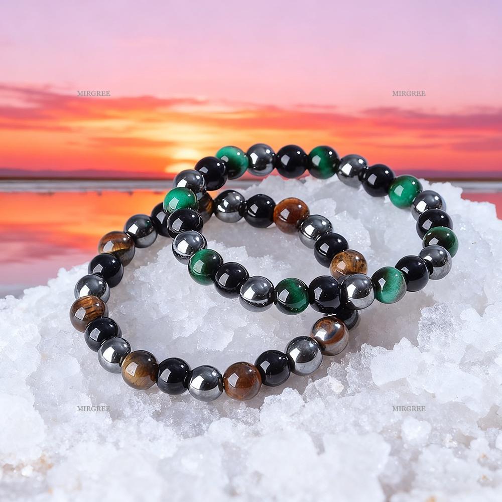 

2pcs Natural Stone Bracelet, A Unique Gift for Men and Women for Chakra Healing, Spiritual Growth, and Meditation