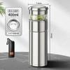 FANJANE 400ml Thermos Bottle Insulated Cup for Men Women Office Business 316 Stainless Steel Portable Tea Water Separation Cup