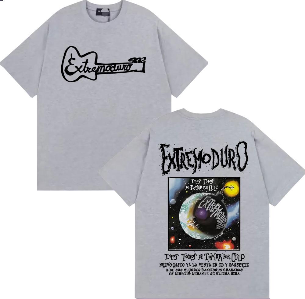 Rock Band EXTREMODURO Tour 2025 Merch T-shirts Men's Clothing Hip Hop Street Style T Shirt Male Casual Cozy High Quality T-shirt