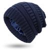 Winter Knitted Beanie Women's Thick Warm Beanie Skull Cap Women's Knitted Letter Hat Beanie Outdoor Riding Suit