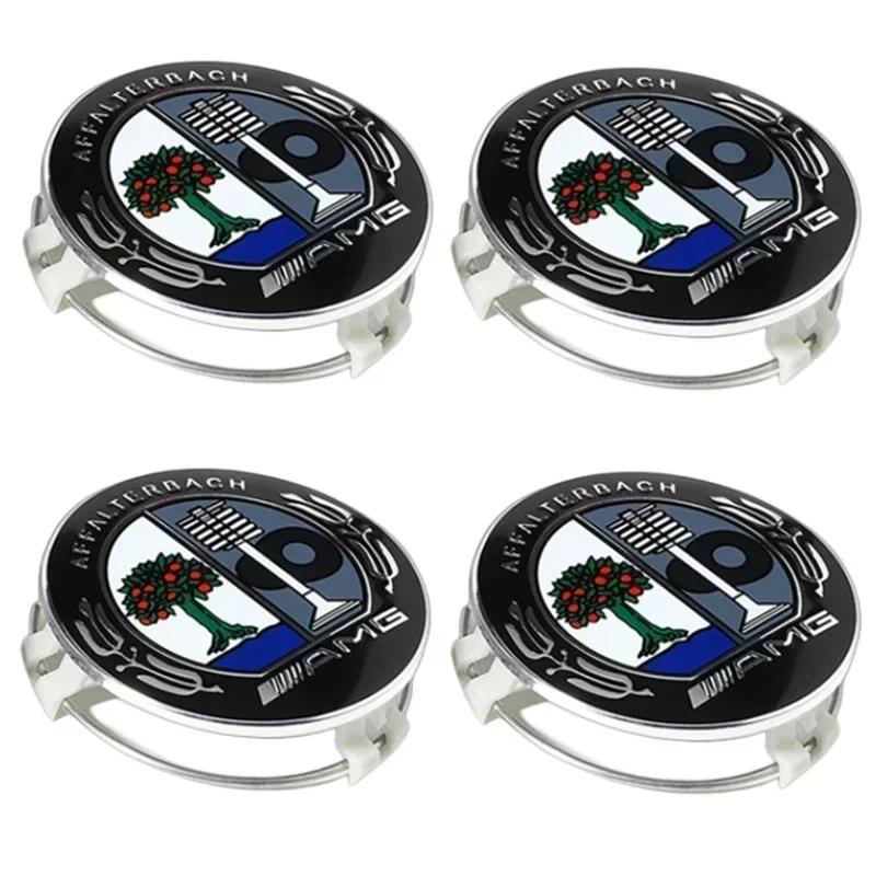 BVK1 2025 New For Mercedes Benz C200 2025 Hot Car For Mercedes Benz AMG 75mm Car Wheel Hub Center Cover for  Mercedes Benz W203 W204