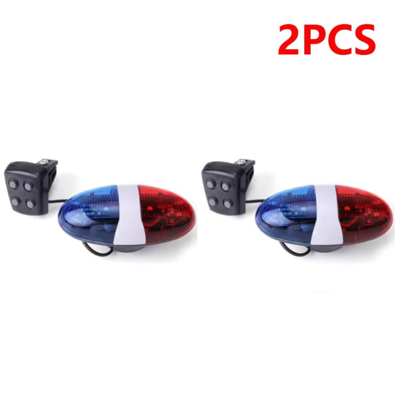 

6 LED Bike Police Front Light Warning Siren Cycling Electric Horn Bell Bicycle Lamp Electronic Horn Riding Accessories
