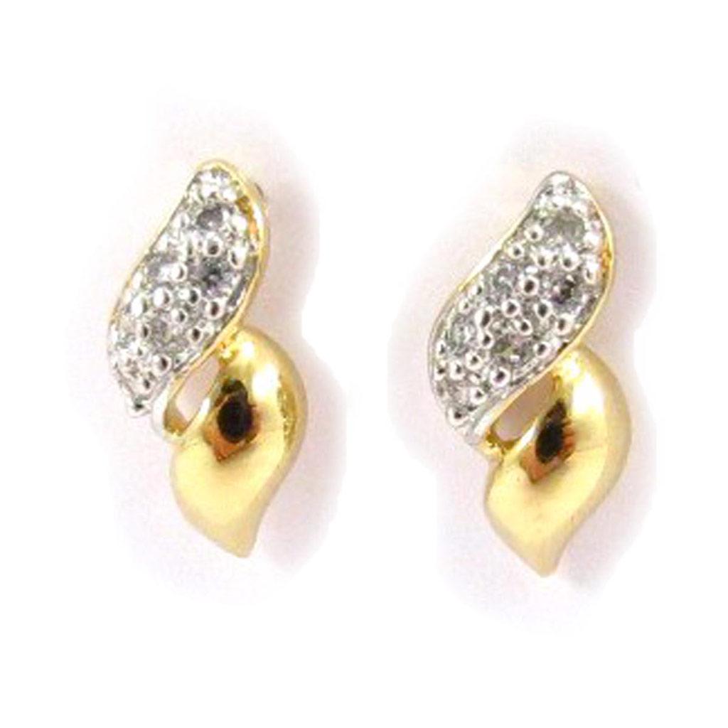 Les Trésors De Lily [C4985] - 'Hübsche' weiße Ohrringe