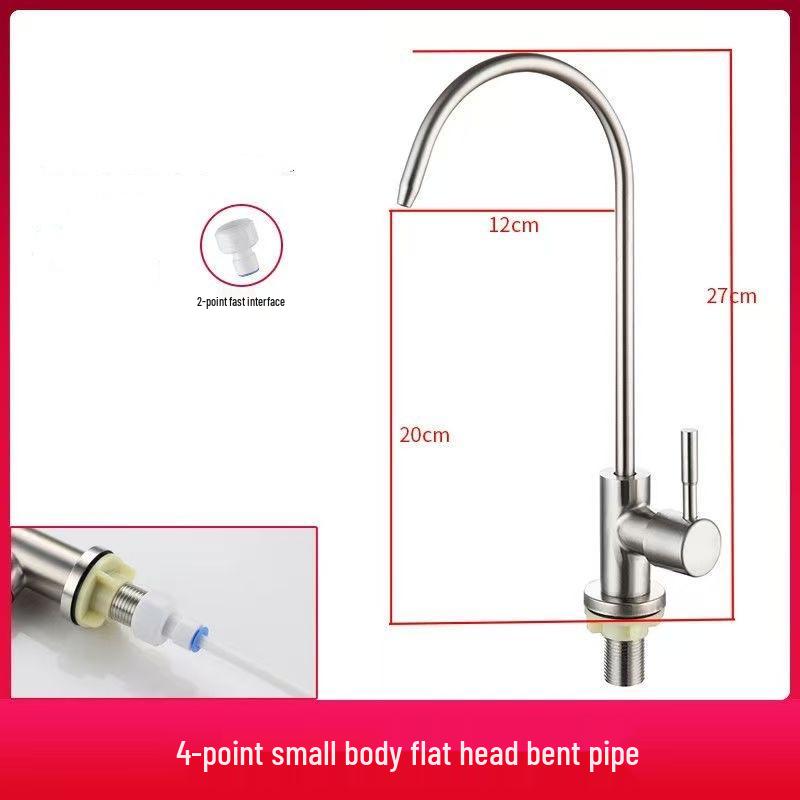 Küchenarmatur aus Edelstahl zur direkten Trinkwasseraufbereitung