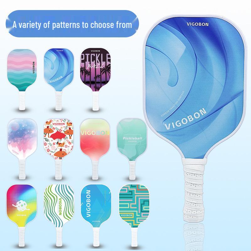 Pickleball Paddle Set with Fiberglass & Carbon Fiber Honeycomb Core