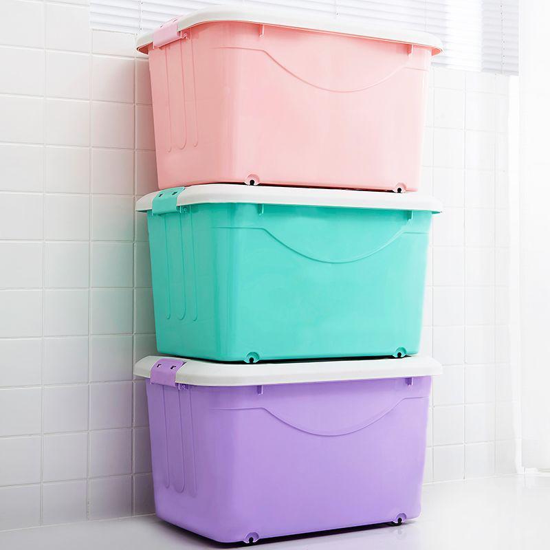 Extra Large Plastic Storage Box for Clothes, Quilts, and Toys - Thickened Organizer with High Capacity