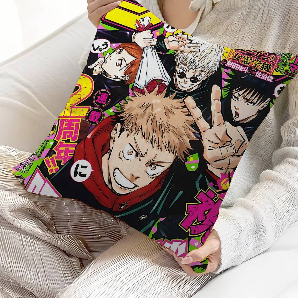 Jujutsu Kaisen Anime Kissenbezug Kissenbezug Polsterung Sofa Dekokissen Heimdekor Kissenbezug