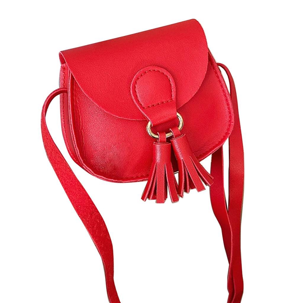 Cute PU Leather Shoulder Bag Crossbody Bags for Girls Children Small Coin Purses Multi-function Purse