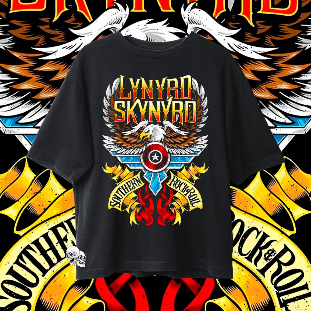 Y2k Retro Top Lynyrd Skynyrd 50th Tour Creative  Inspired Graphic Featuring Music Art for Fans Lynyrd Skynyrd T Shirts Unisex