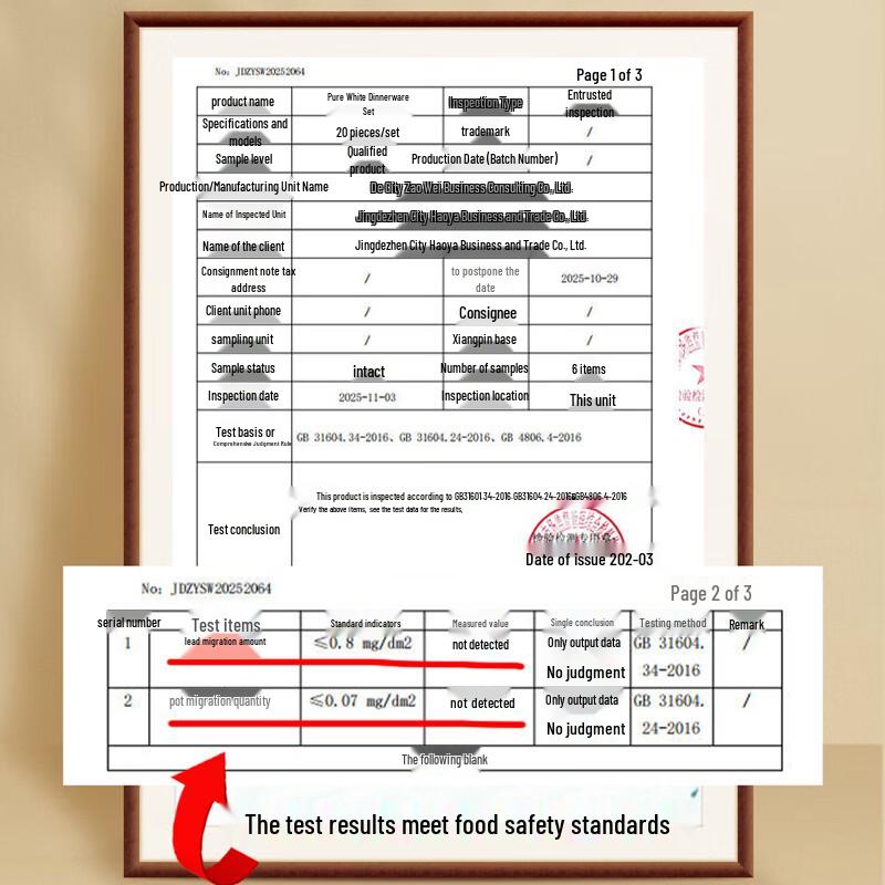 Jingdezhen Pure White Underglaze Ceramic Dinnerware Set