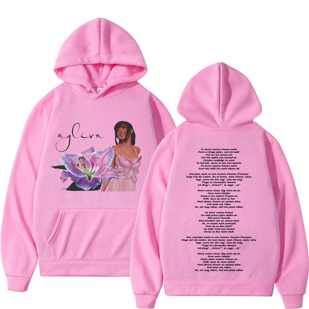Singer Die Ayliva Tour  Hoodie Men Women Fashion Clothing Pullover Long Sleeves Casual Loose Aesthetic Trendy Sweatshirts