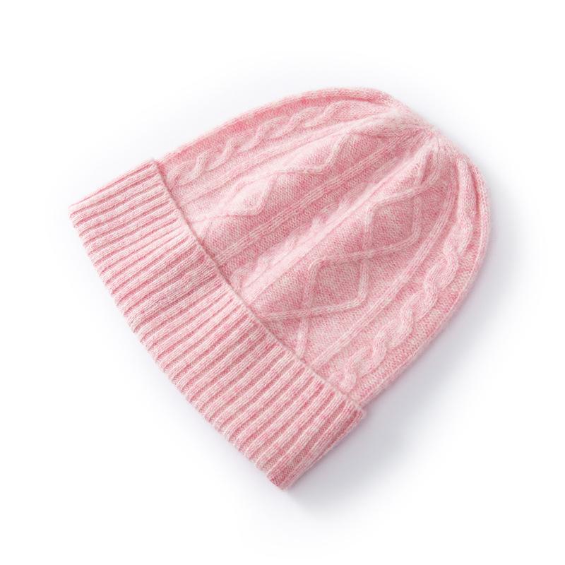 Merino Fine Pure Wool Autumn and Winter Cold Hat Soft, Comfortable and Warm Knitted Wool Hat New Versatile