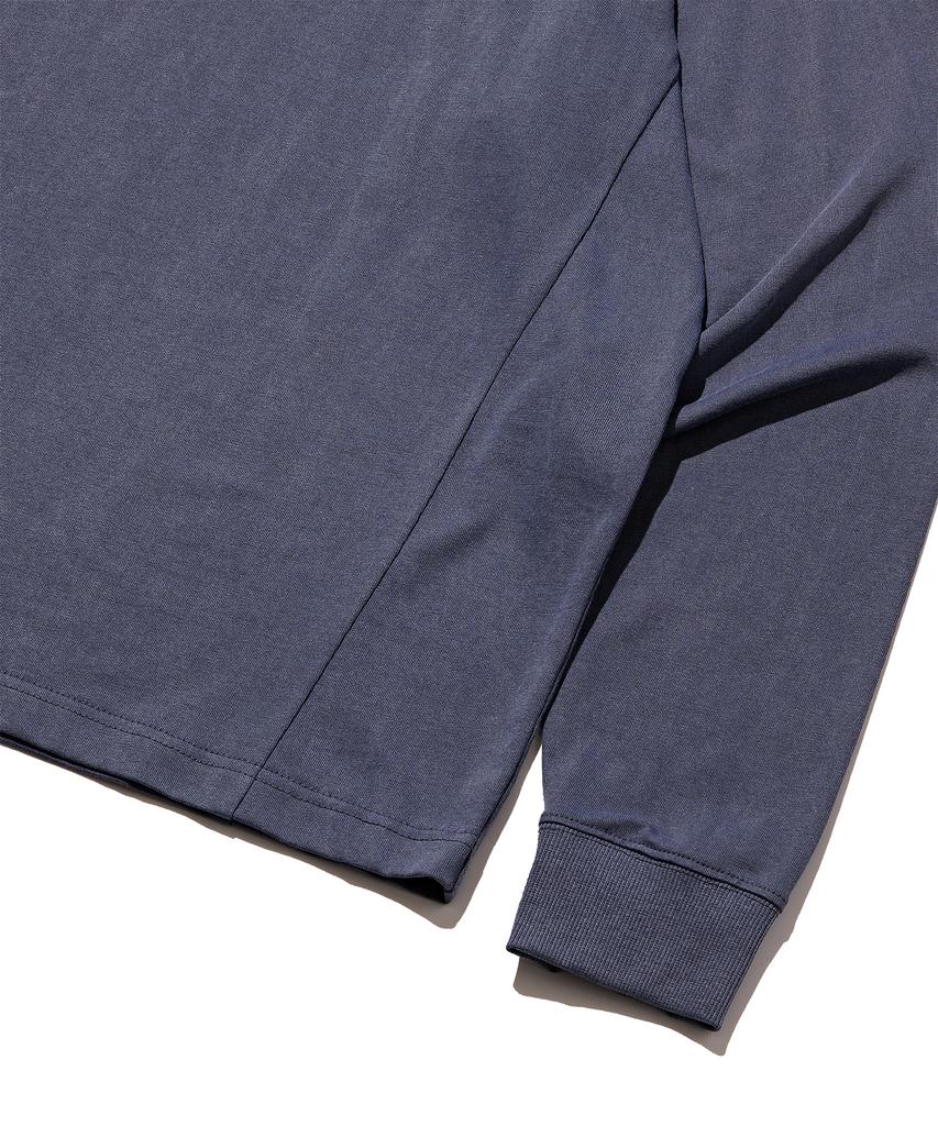 DISCUS ATHLETIC Raglan Logo Long Sleeve Pigment Blue